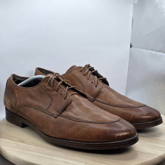 Mens Size 13 M - Cole Haan Jay Grand Apron Oxford Tan Style C23779 Dress Shoes - Picture 5 of 9